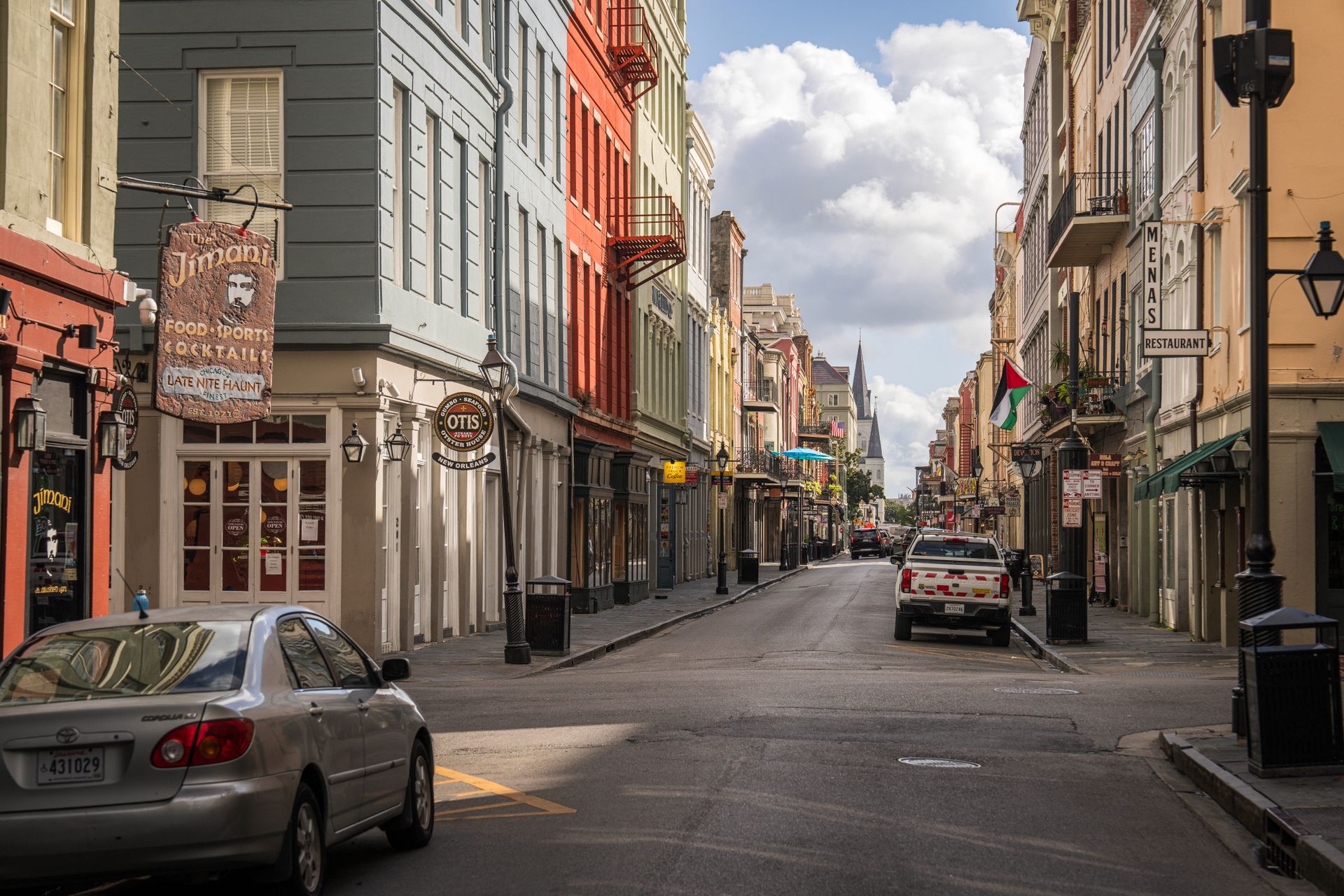 Colorful historic buildings in New Orleans' French Quarter