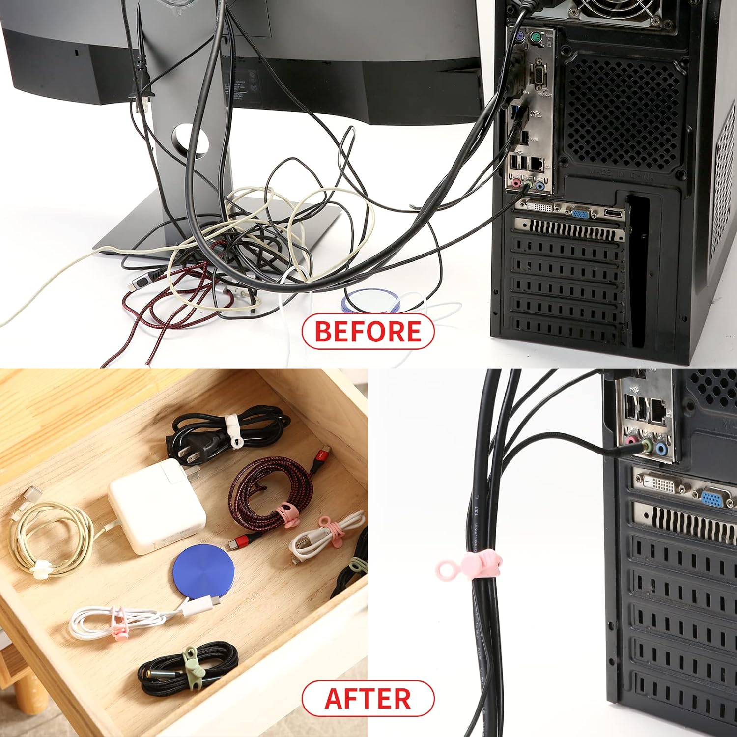 Reusable Cable Management Organizer!